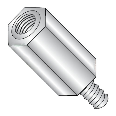 Newport Fasteners Hex Standoff, #4-40 Thrd Sz, Stainless Steel Plain, 3/16" Hex W, 500 PK 305788